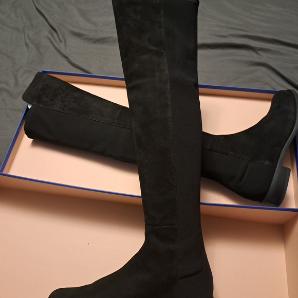 Black Over-the-Knee Women’s Boots - Picture 5 of 8